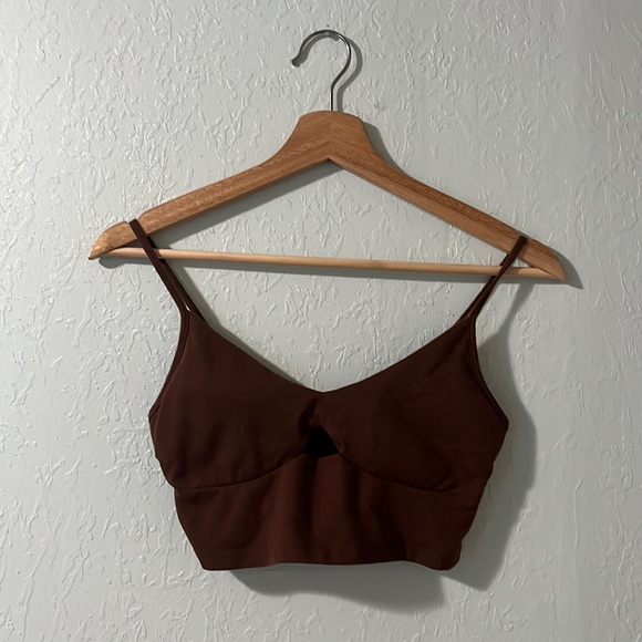 Brown Crop Top Cami - Picture 1 of 3